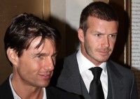 David Beckham und Tom Cruise